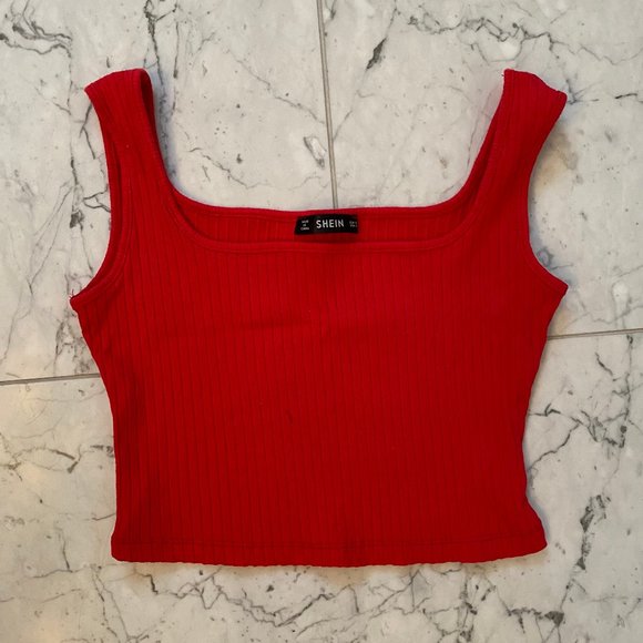 Ruby Red Shein Tank Top - Picture 1 of 4